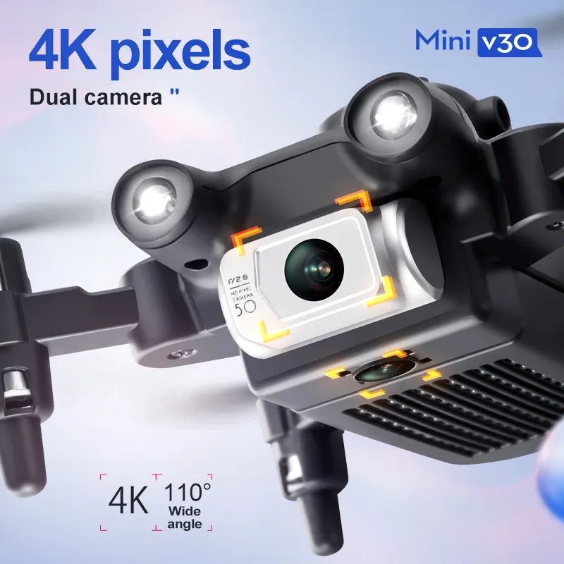 Mini V30 WiFi  With 4K HD Dual - Rc Helicopter Mini recension och pris