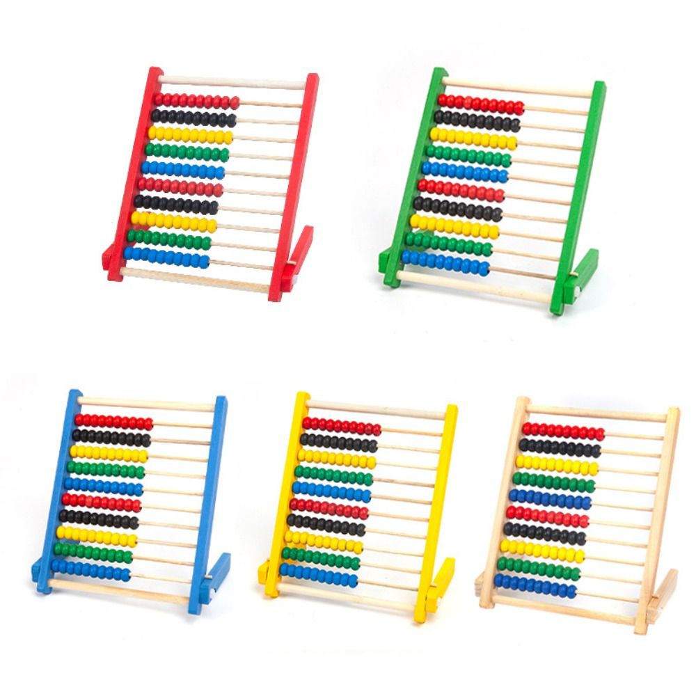 Durable Wooden Wooden Abacus E - Kids Toys Yellow recension och pris