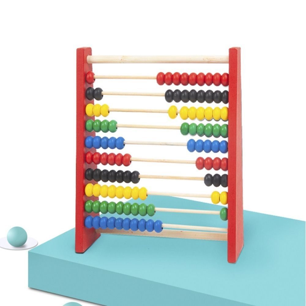 Durable Wooden Wooden Abacus E - Kids Toys Yellow recension och pris