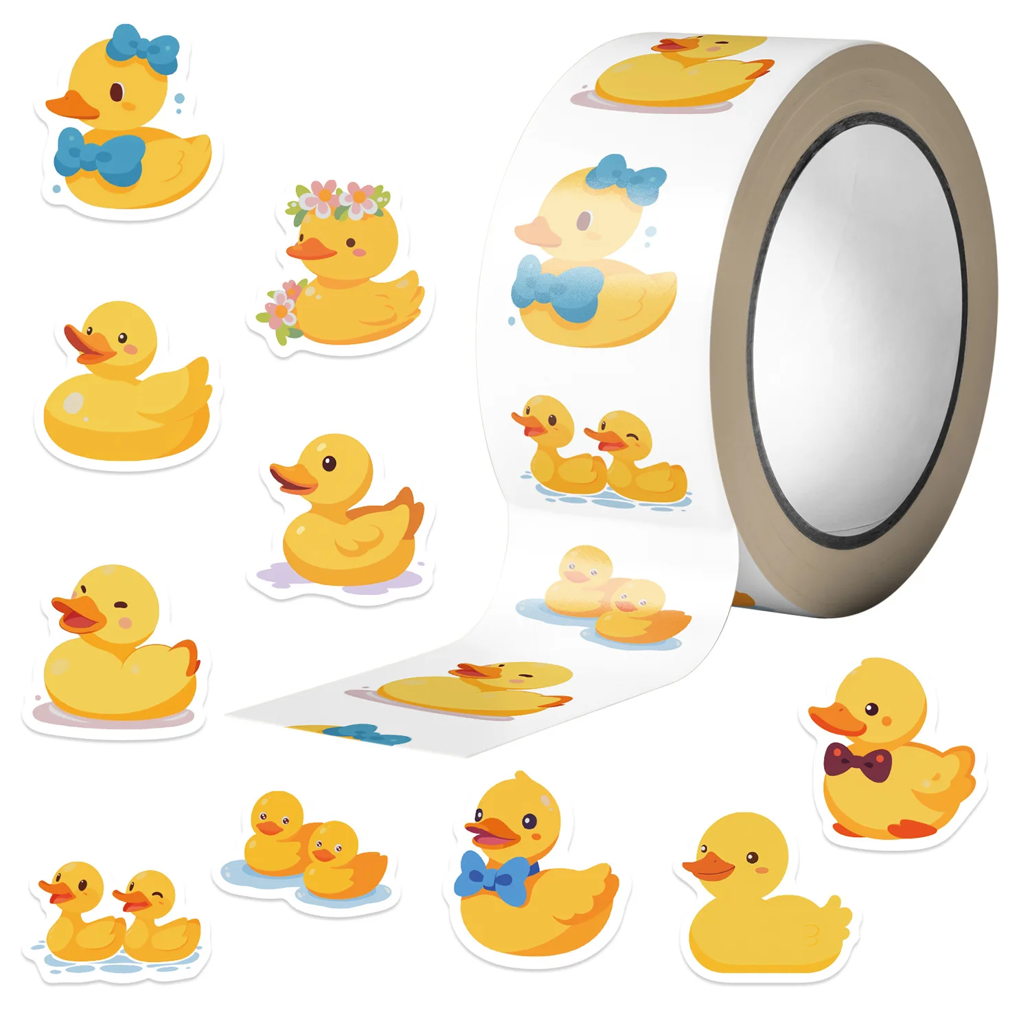 500pcs/Roll Cartoon Yellow Duc - Kids Toys Yellow recension och pris