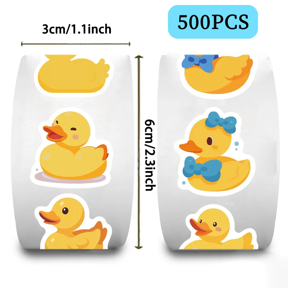 500pcs/Roll Cartoon Yellow Duc - Kids Toys Yellow recension och pris