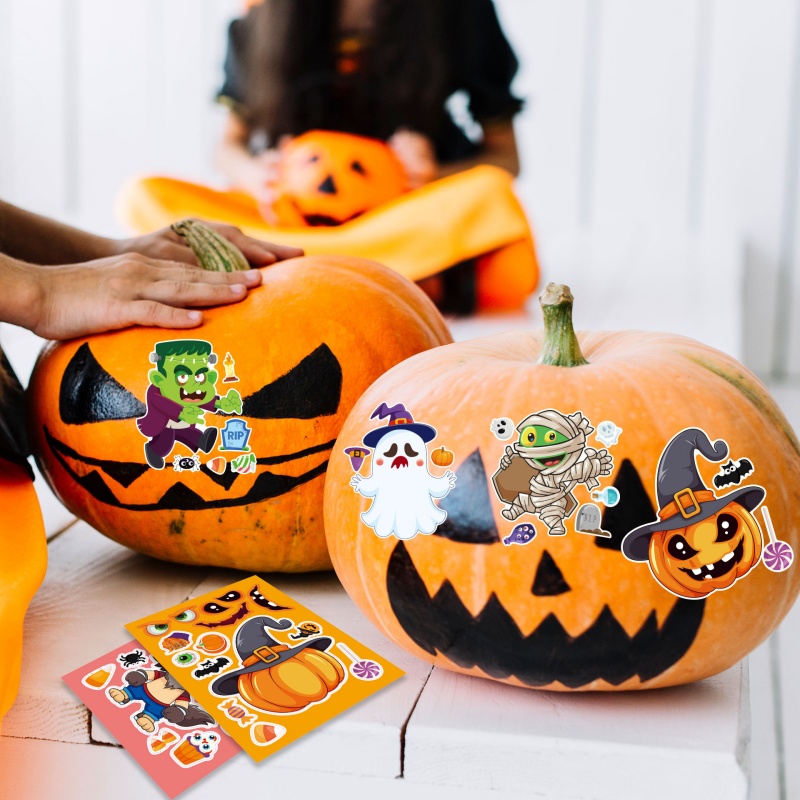 Halloween Party Games Stickers - Kids Zombie Toys recension och pris