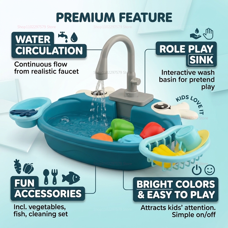 Toddler Interactive Water Play - Kids Toys Yellow recension och pris