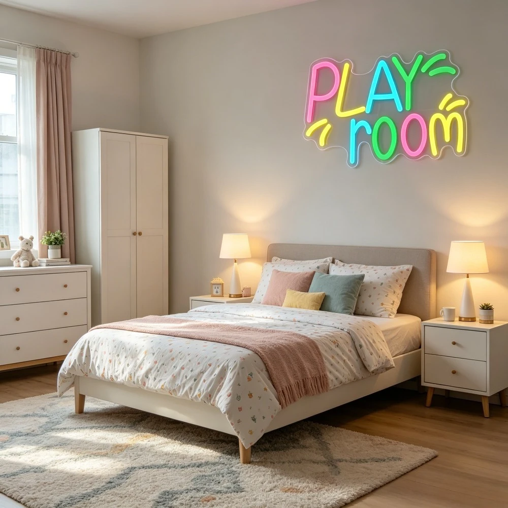 Play Room Neon Sign for Wall D - Kids Play Zone Toys recension och pris