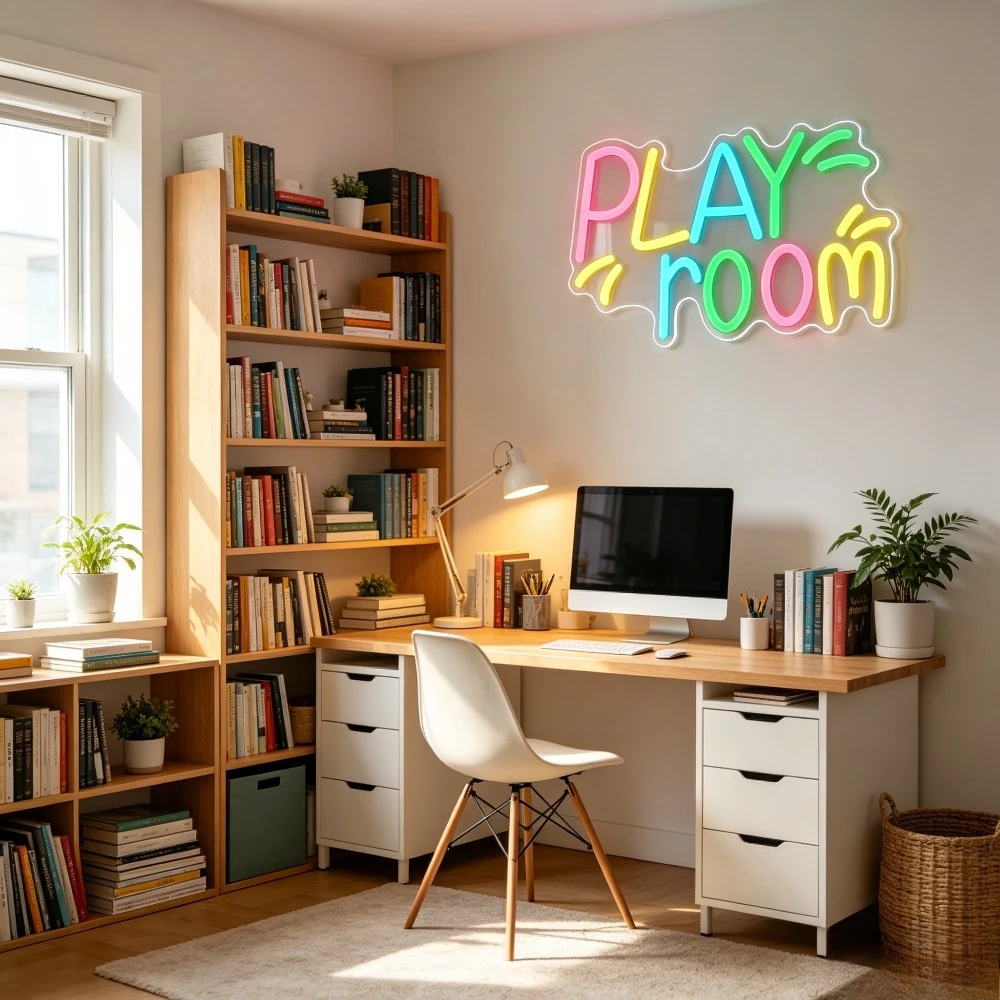 Play Room Neon Sign for Wall D - Kids Play Zone Toys recension och pris
